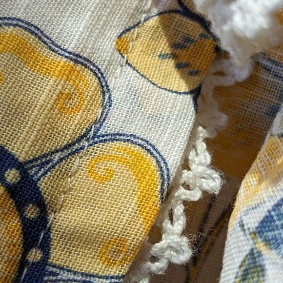 Haute Hippie Coastal Cottage Rope Strap Sundress | Linen Look Boho Dress Sz 3T - Picture 12 of 13